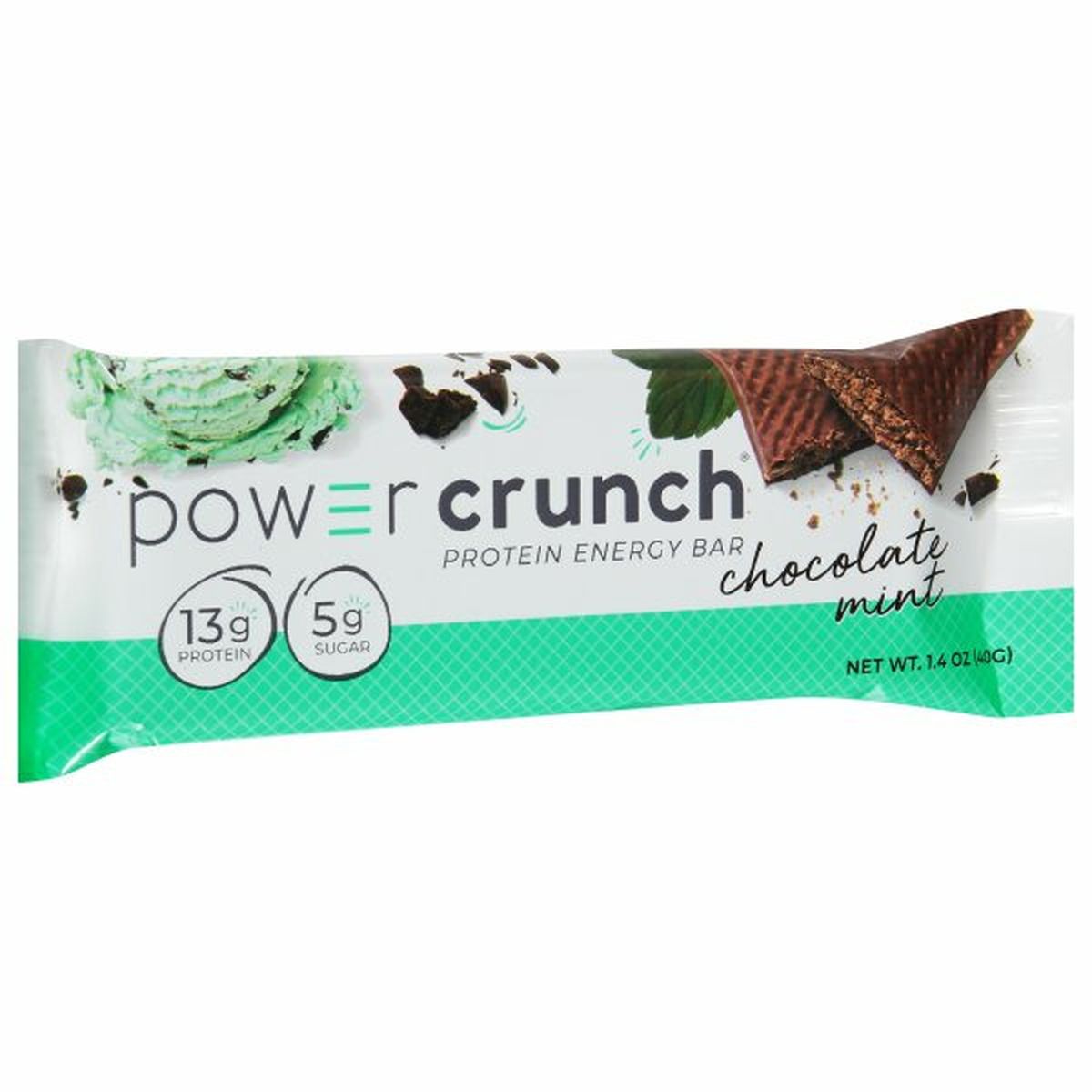 Calories in Power Crunch Protein Energy Bar, Chocolate Mint