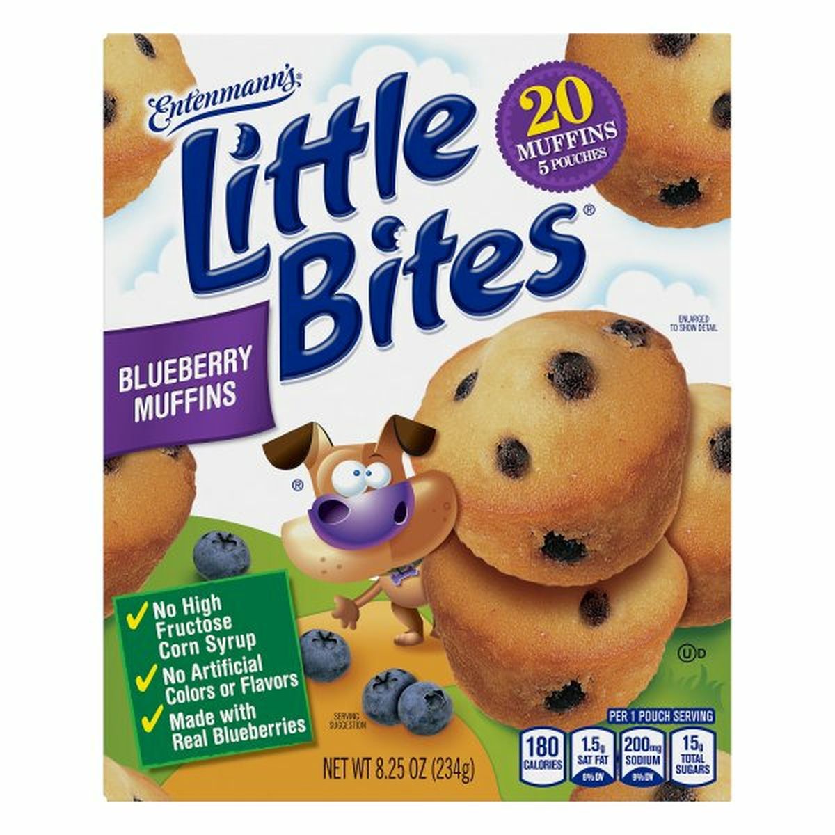 Calories in Entenmann's Little Bites Muffins, Blueberry