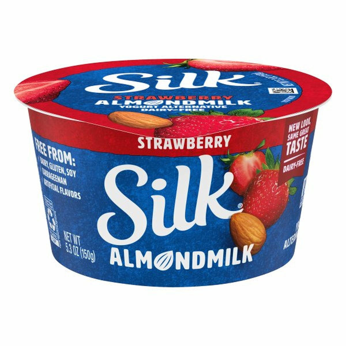 Calories in Silk Yogurt Alternative, Almondmilk. Strawberry