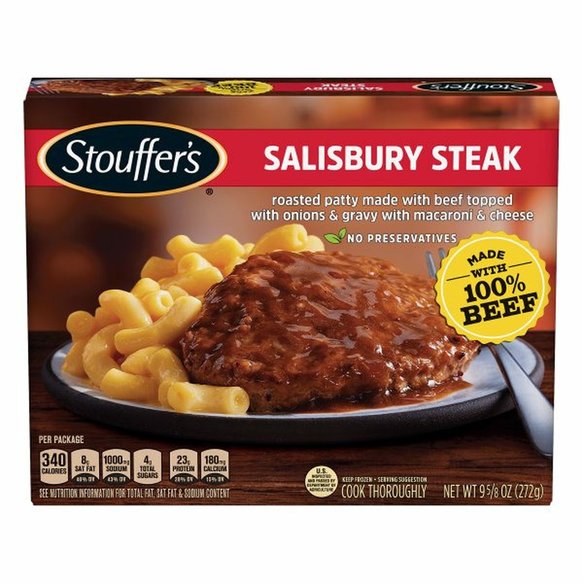 Calories in Stouffer's Salisbury Steak