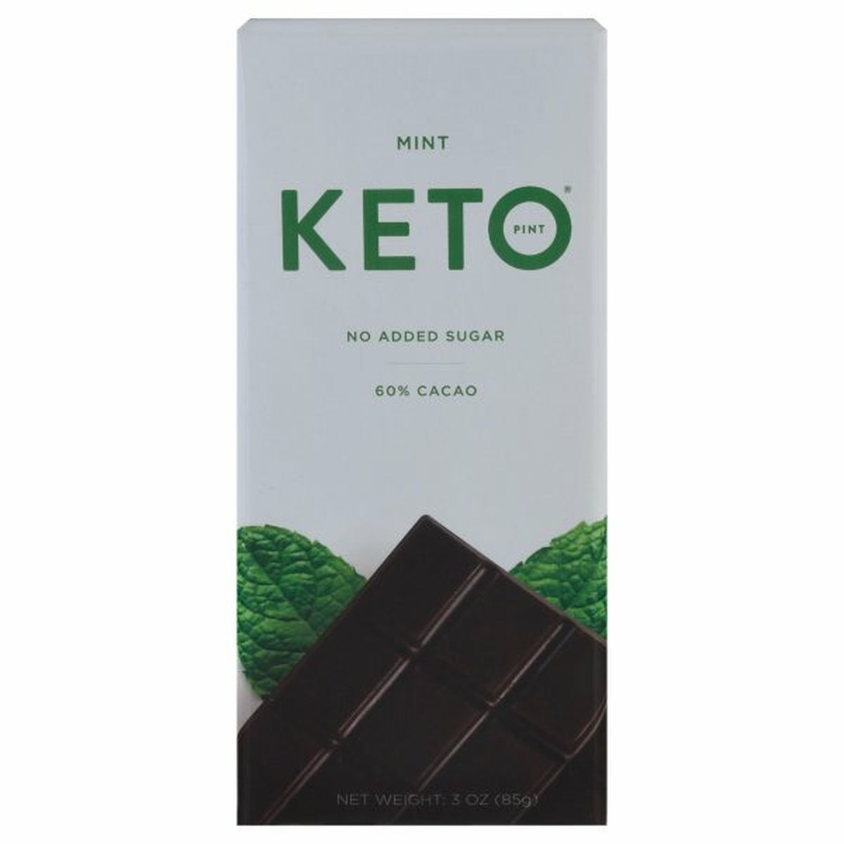 Calories in Keto Pint Chocolate, Mint, 60% Cacao