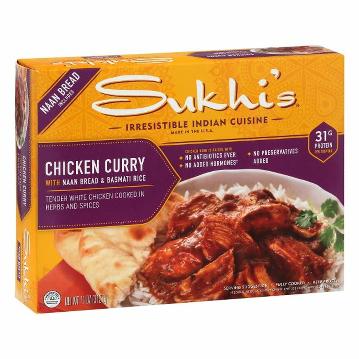 Calories in Sukhi's Chicken Curry