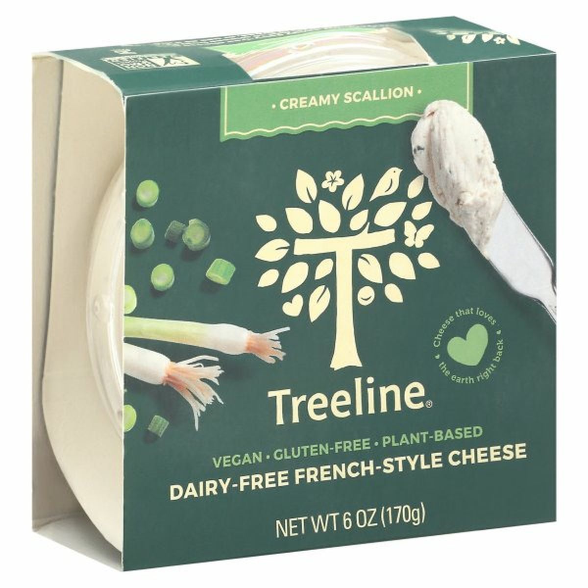 Calories in Treeline Cheese, Creamy Scallion