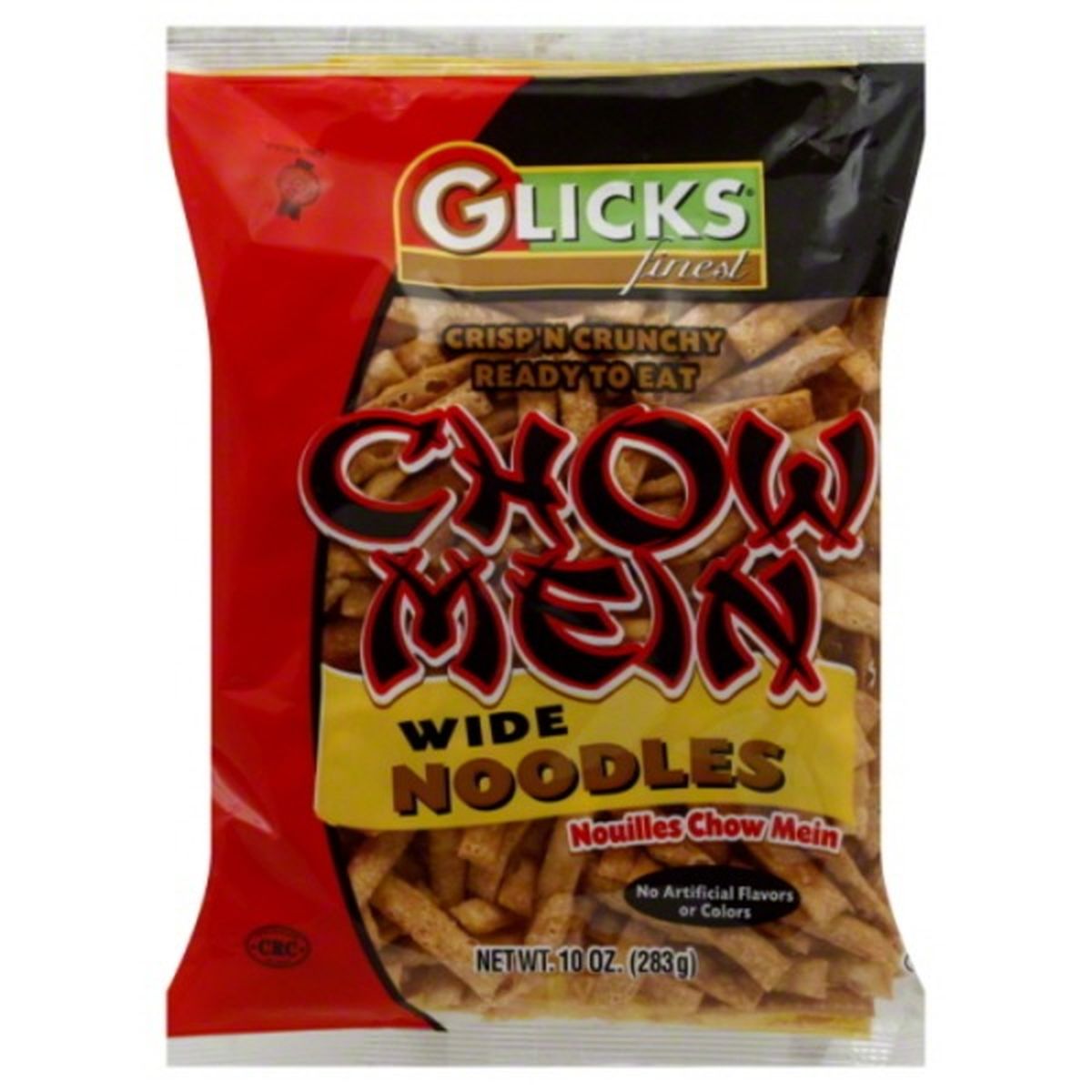 Calories in Glicks Noodles, Wide, Chow Mein