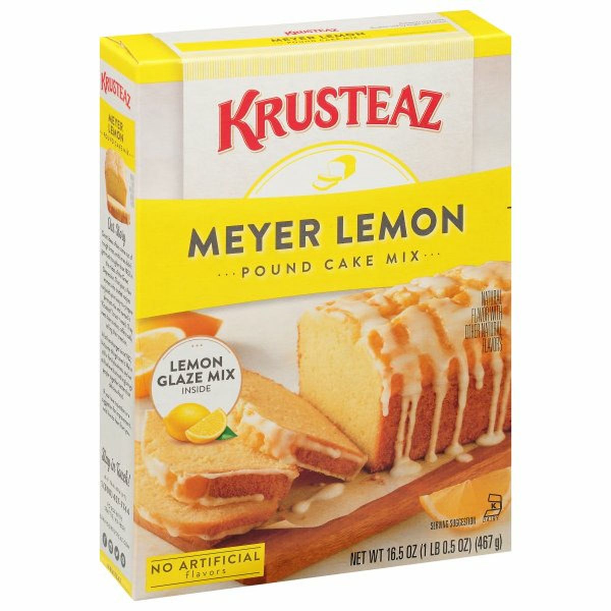 Calories in Krusteaz Pound Cake Mix, Meyer Lemon