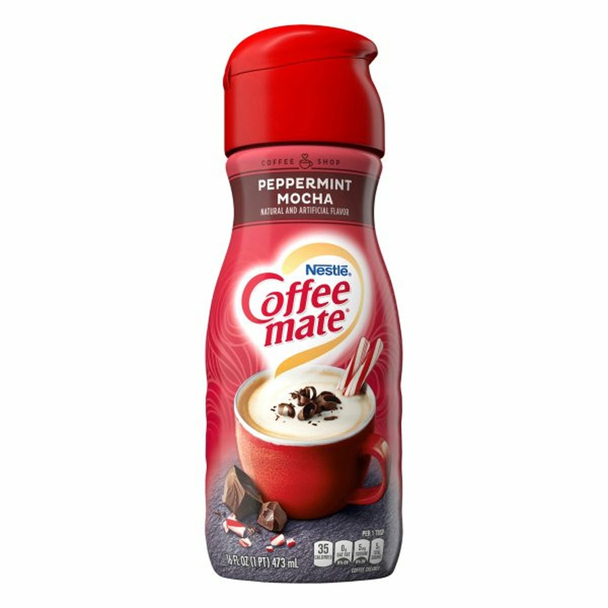 Calories in Coffee mate Coffee Creamer, Peppermint Mocha