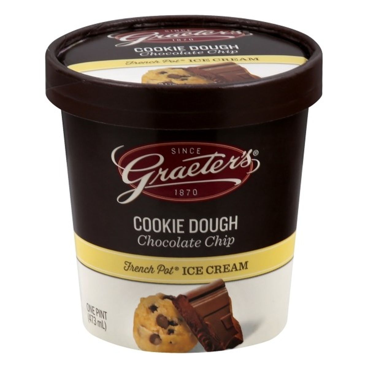 Calories in Graeter's Ice Cream, French Pot, Cookie Dough Chocolate Chip