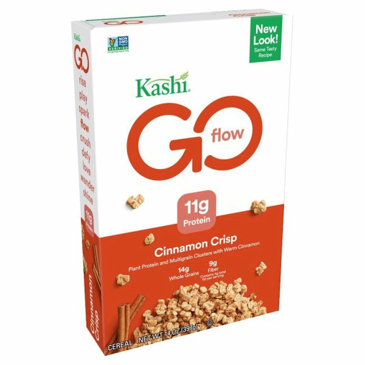 Calories in Kashi GO Cereal Breakfast Cereal, Cinnamon Crisp, Non-GMO Project Verified