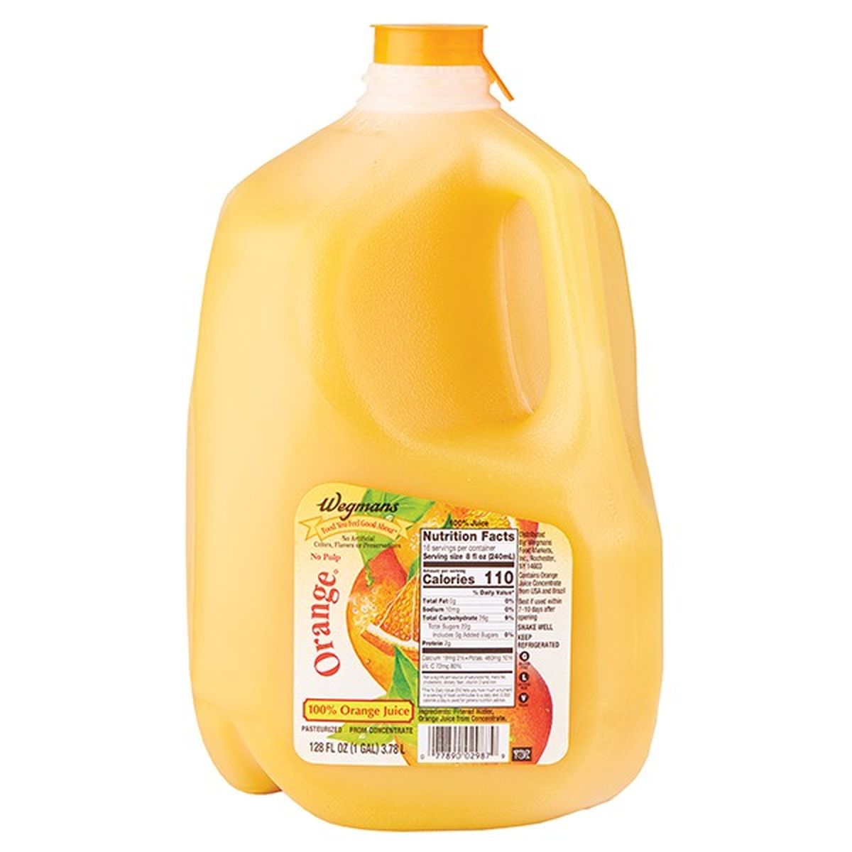 Calories in Wegmans Orange Juice, From Concentrate