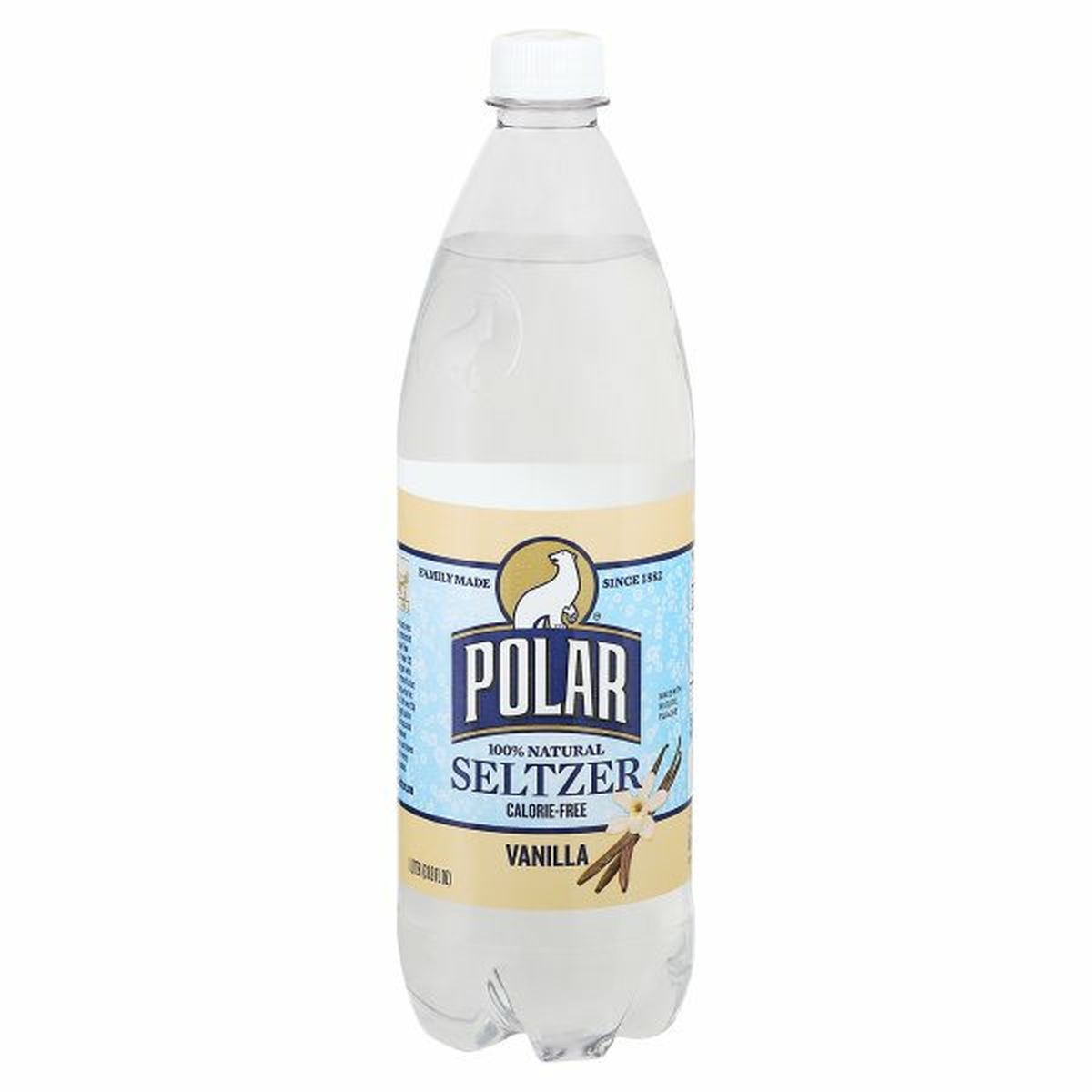 Calories in Polar Seltzer, 100% Natural, Vanilla