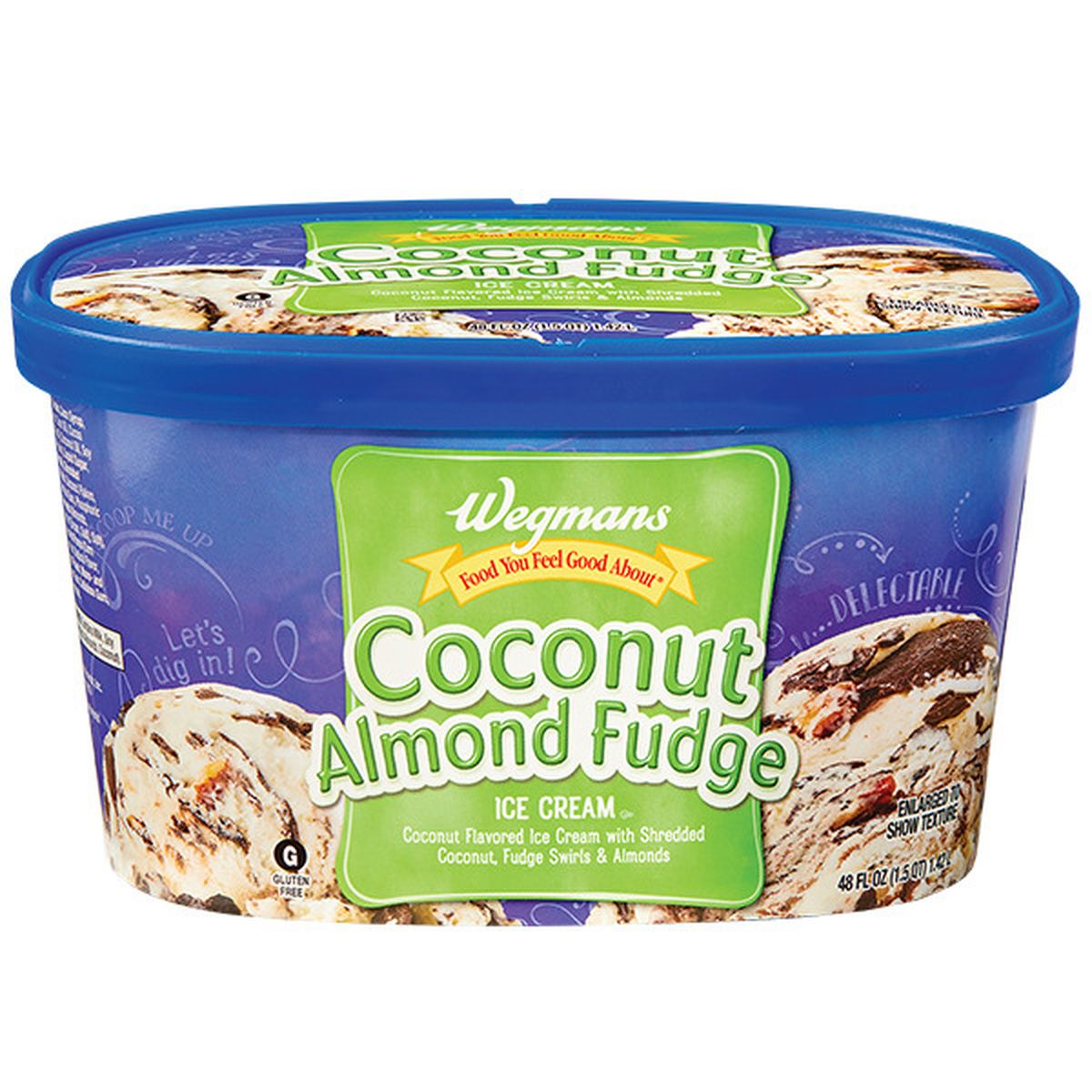 Calories in Wegmans Coconut Almond Fudge Ice Cream