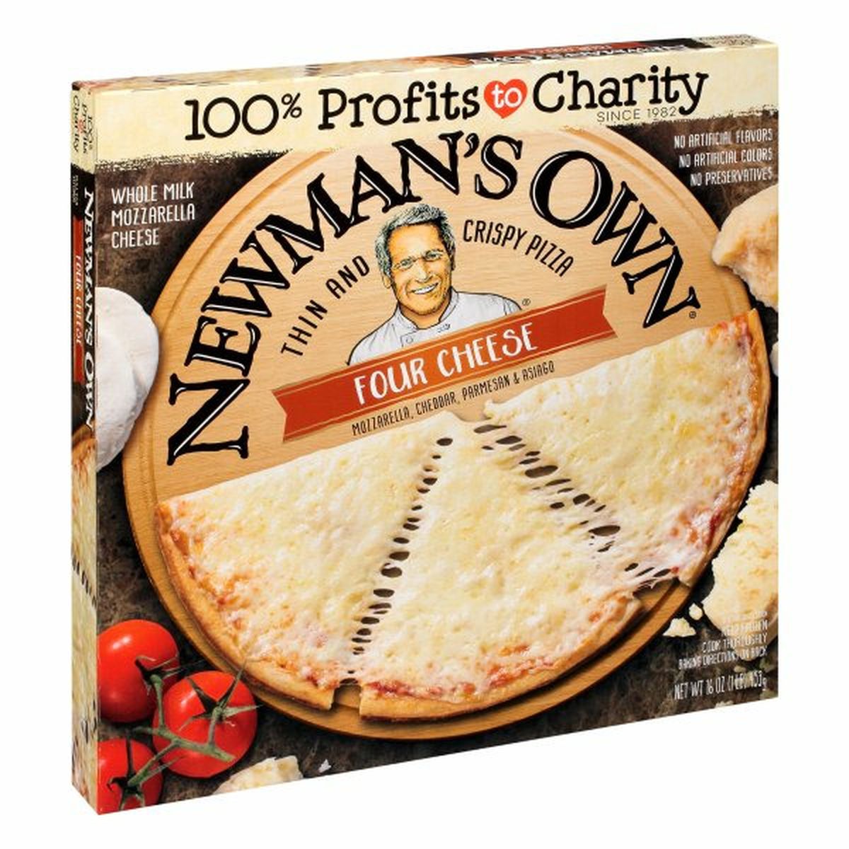 Calories in Newman's Own Pizza, Thin and Crispy, Four Cheese