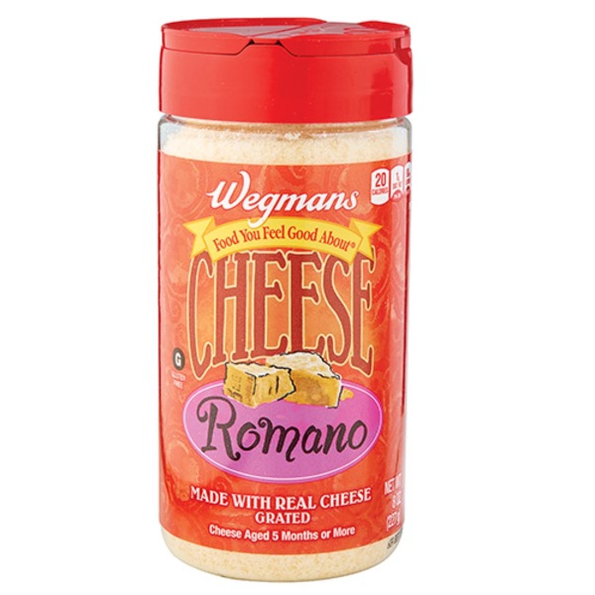 Calories in Wegmans Romano Grated Cheese