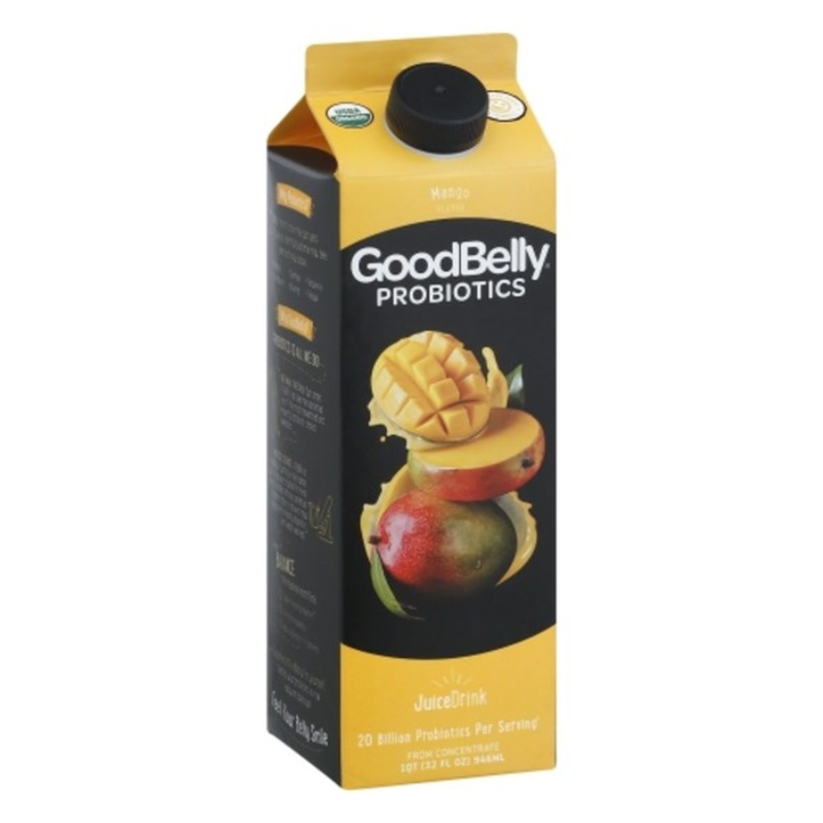 Calories in GoodBelly Juice Drink, Mango Flavor