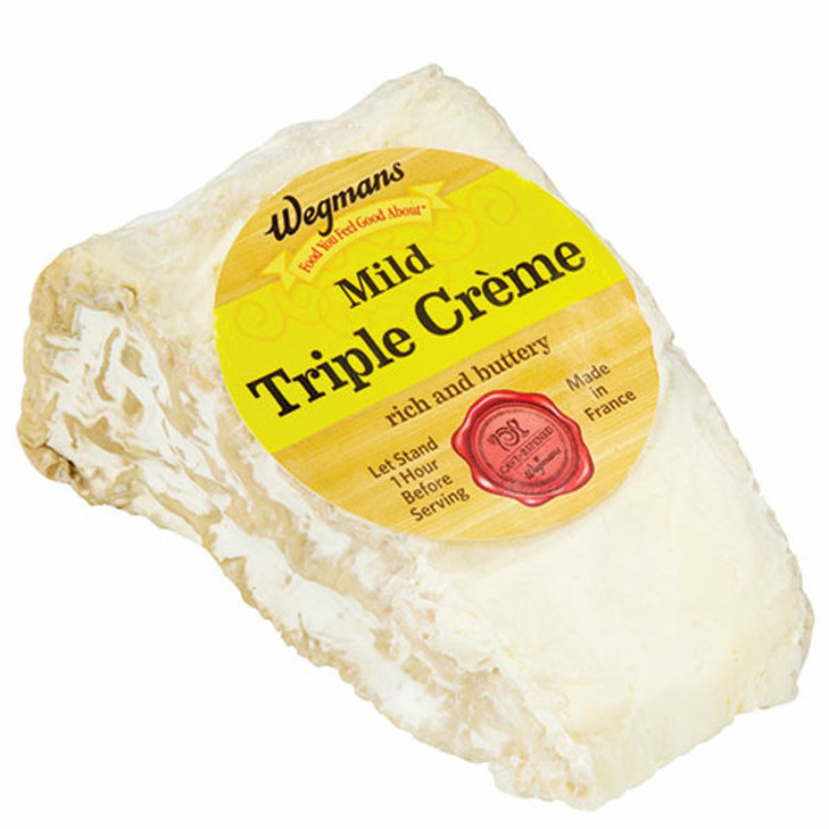 Calories in Wegmans Cave-Ripened Mild Triple CrÃ¨me Cheese