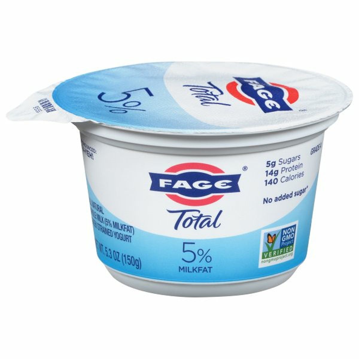 Calories in FAGE Total Yogurt, Greek, Whole Milk, Strained