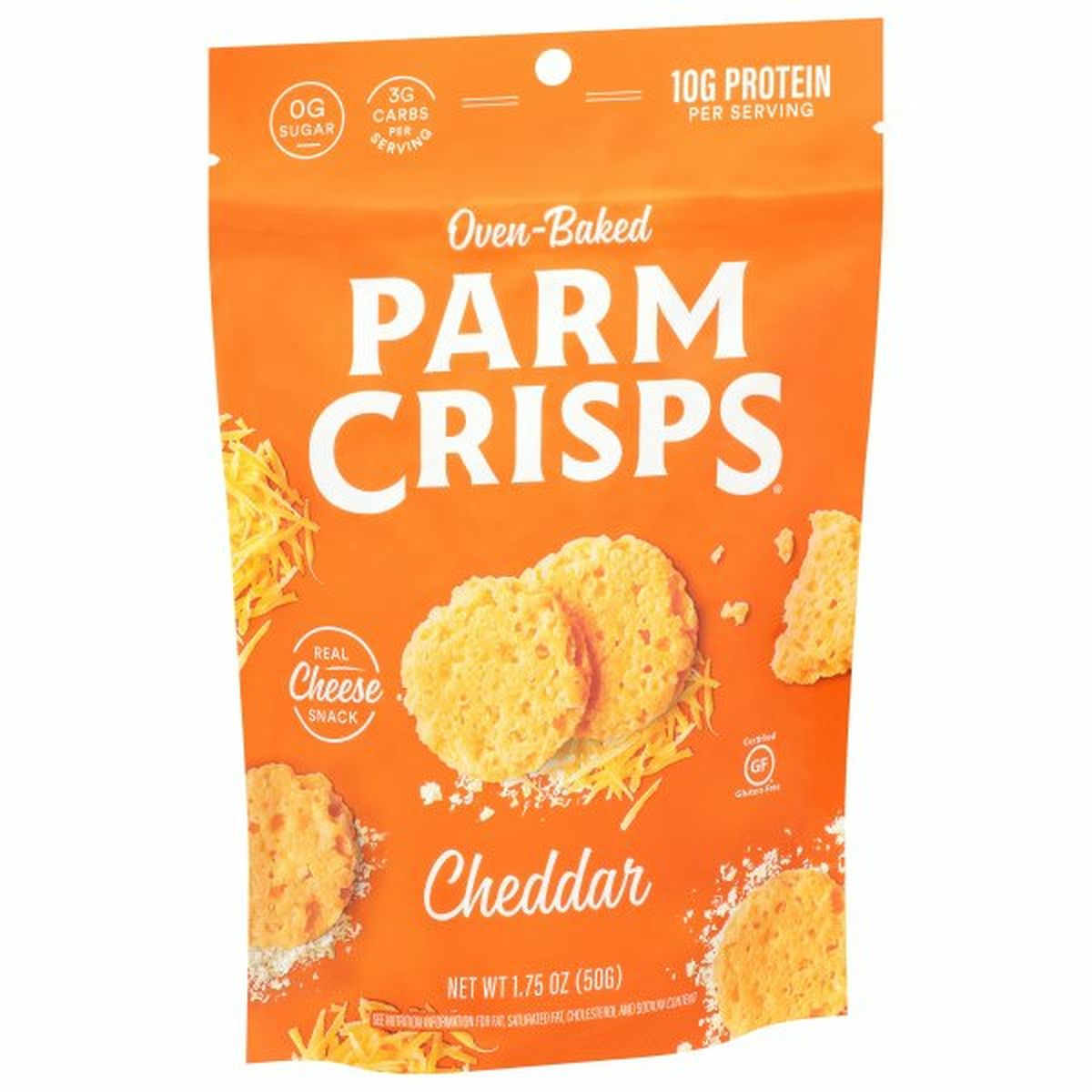 Calories in ParmCrisps Cheese Snack, Cheddar, Oven-Baked