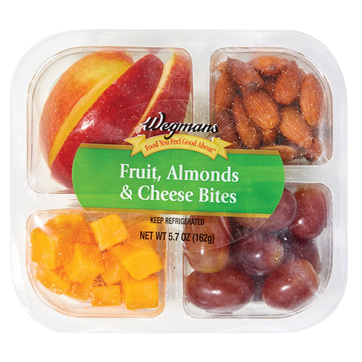 Calories in Wegmans Fruit, Almonds & Cheese Bites