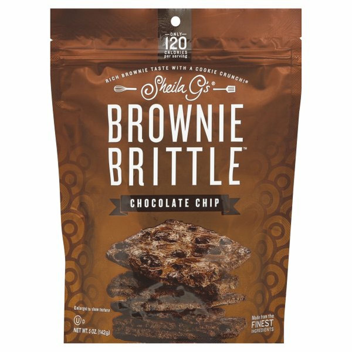 Calories in Sheila G's Brownie Brittle Sheila G's Brownie Brittle, Chocolate Chip