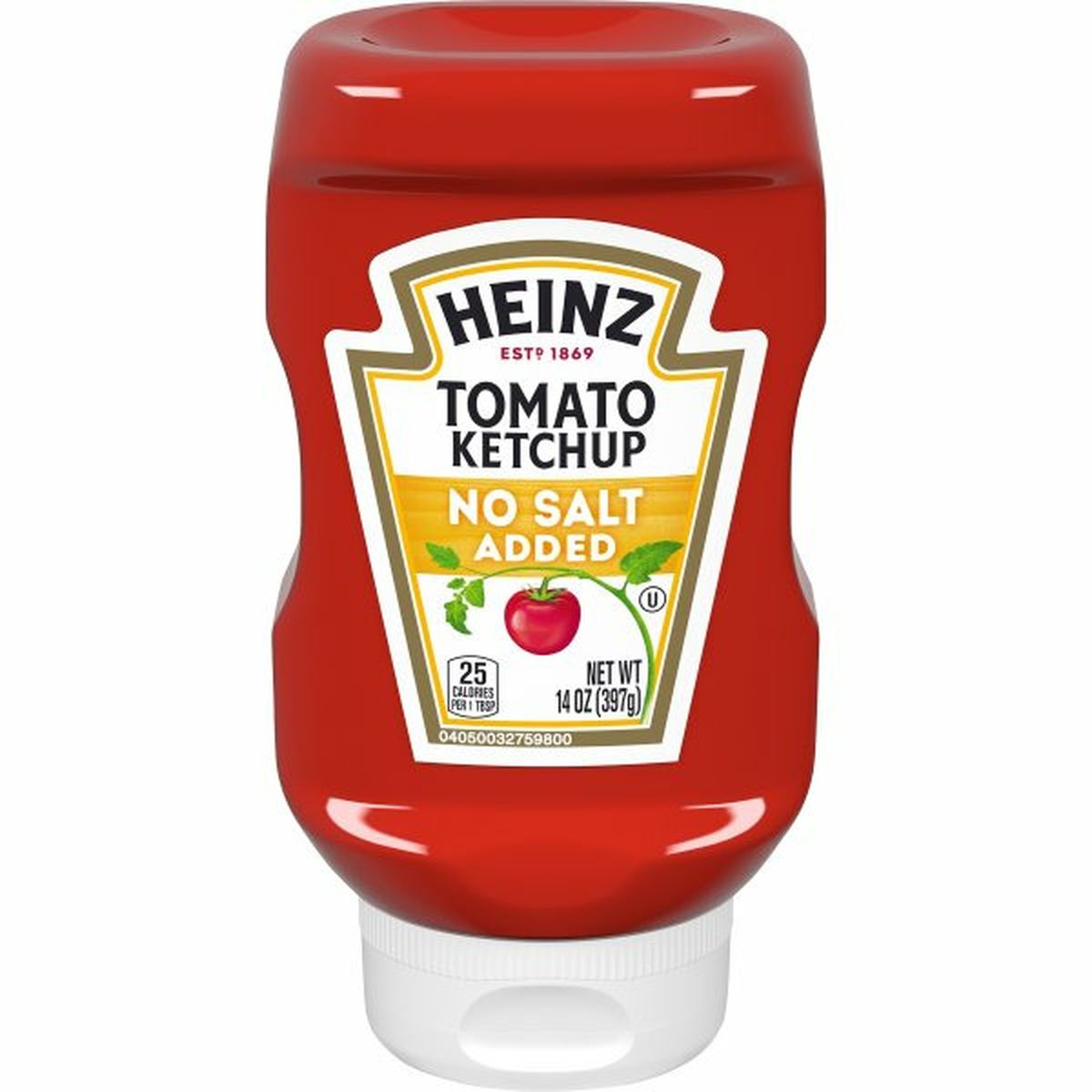 Calories in Heinz No Salt Added Tomato Ketchup