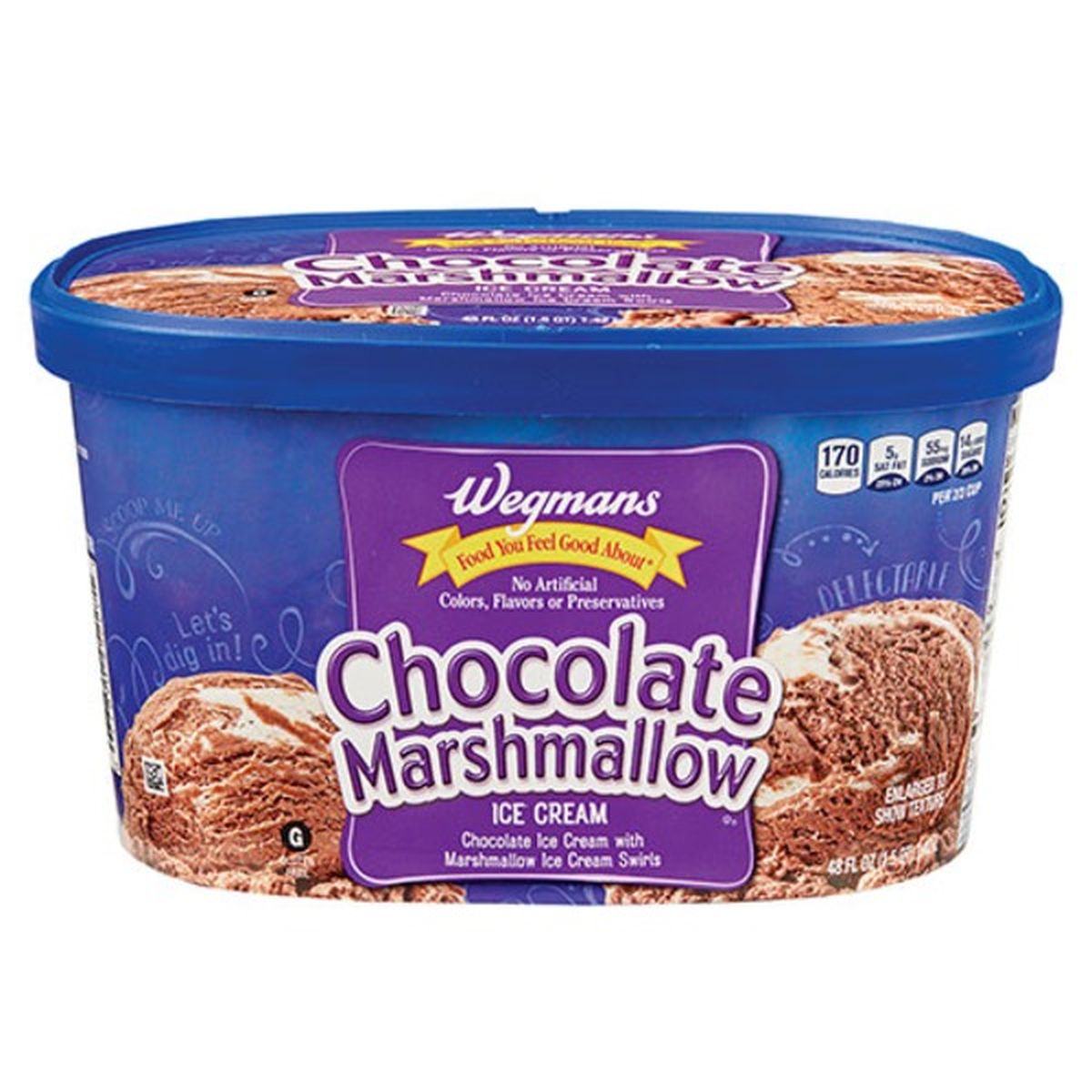 Calories in Wegmans Chocolate Marshmallow Ice Cream
