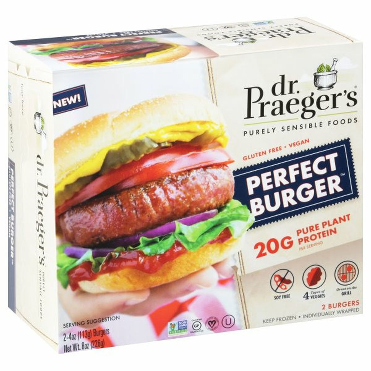 Calories in Dr. Praeger's Burger, Perfect