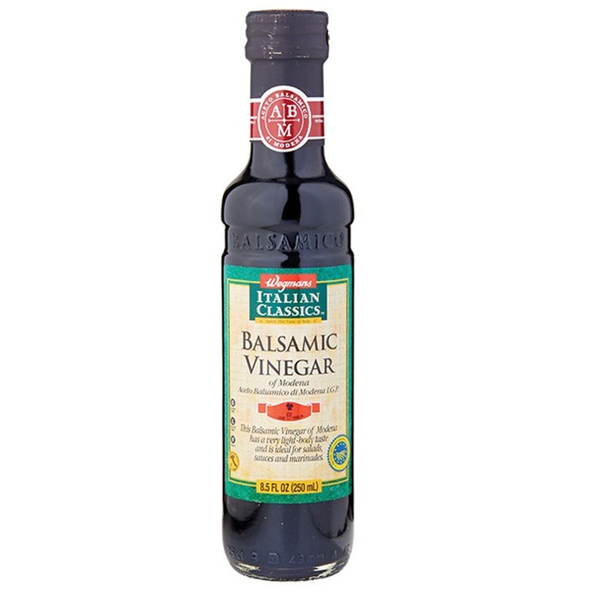 Calories in Wegmans Italian Classics Balsamic Vinegar, One Leaf