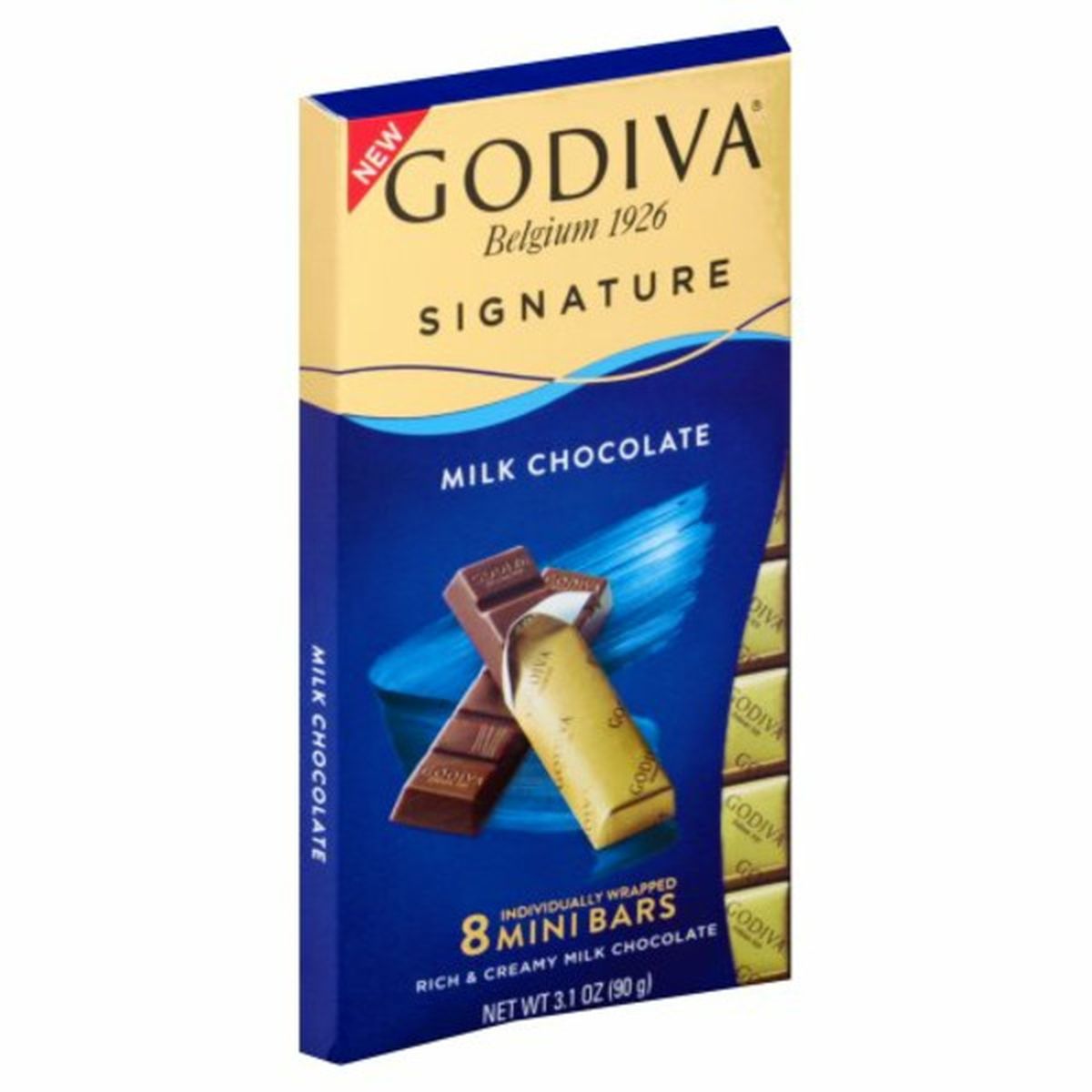 Calories in Godiva Milk Chocolate Bar, Mini
