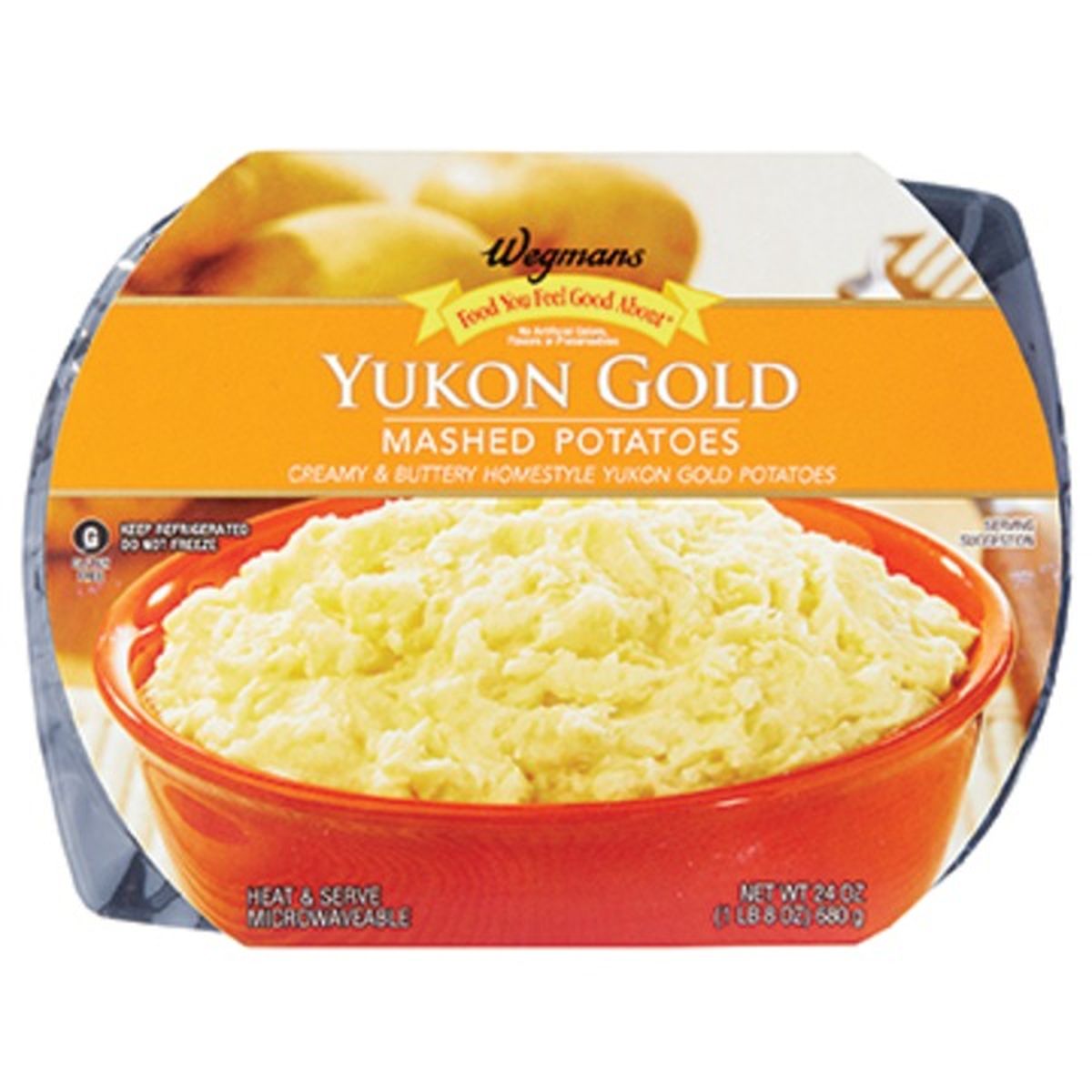 Calories in Wegmans Yukon Gold Mashed Potatoes