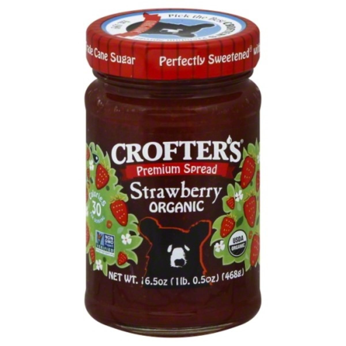 Calories in Crofter's Premium Spread, Organic, Strawberry