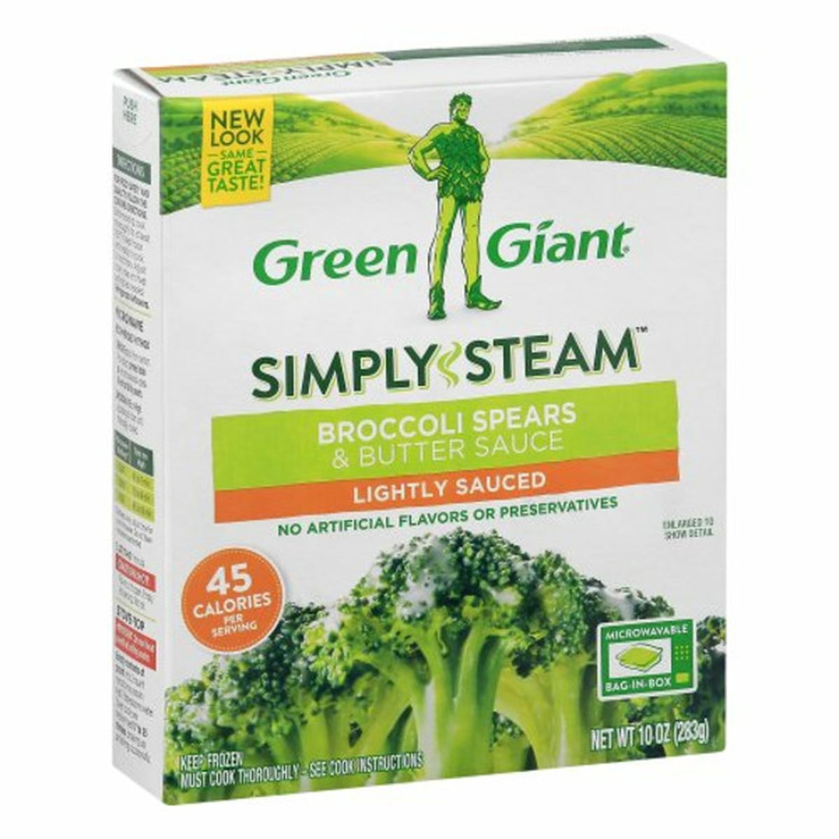 Calories in Green Giant Broccoli Spears & Butter Sauce, Lightly Sauced