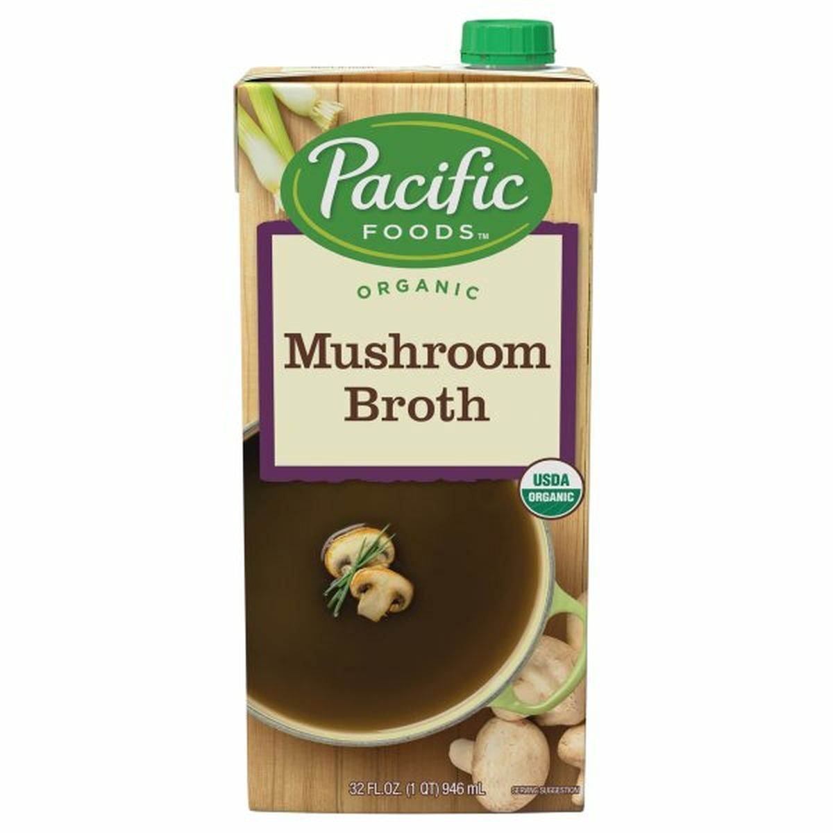 Calories in Pacific Mushroom Broth, Organic