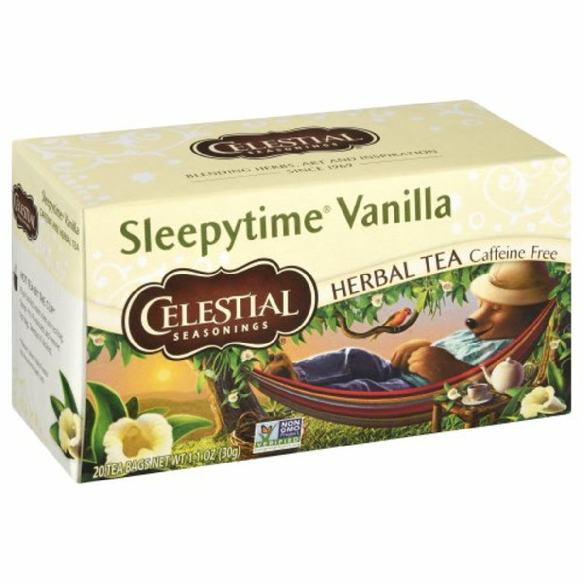 Calories in Celestial Seasonings Herbal Tea, Caffeine Free, Sleepytime Vanilla, Tea Bags