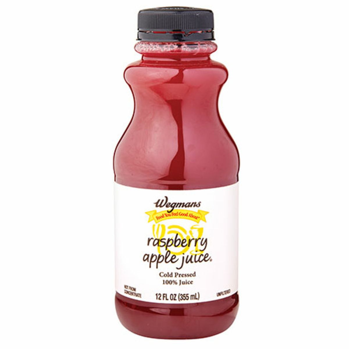 Calories in Wegmans Cold Pressed 100% Juice, Raspberry Apple