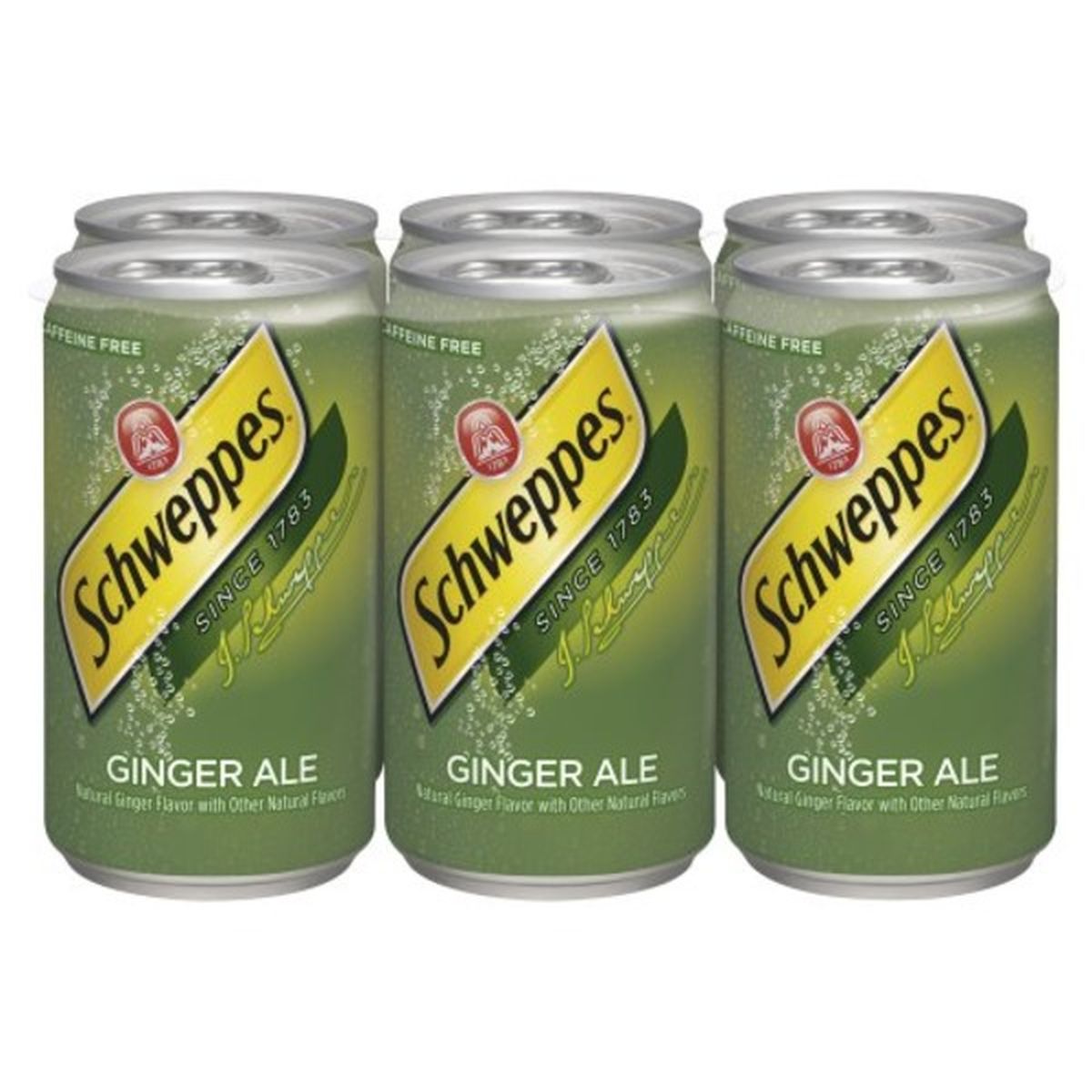 Calories in Schweppes Ginger Ale Ginger Ale, 6 Pack
