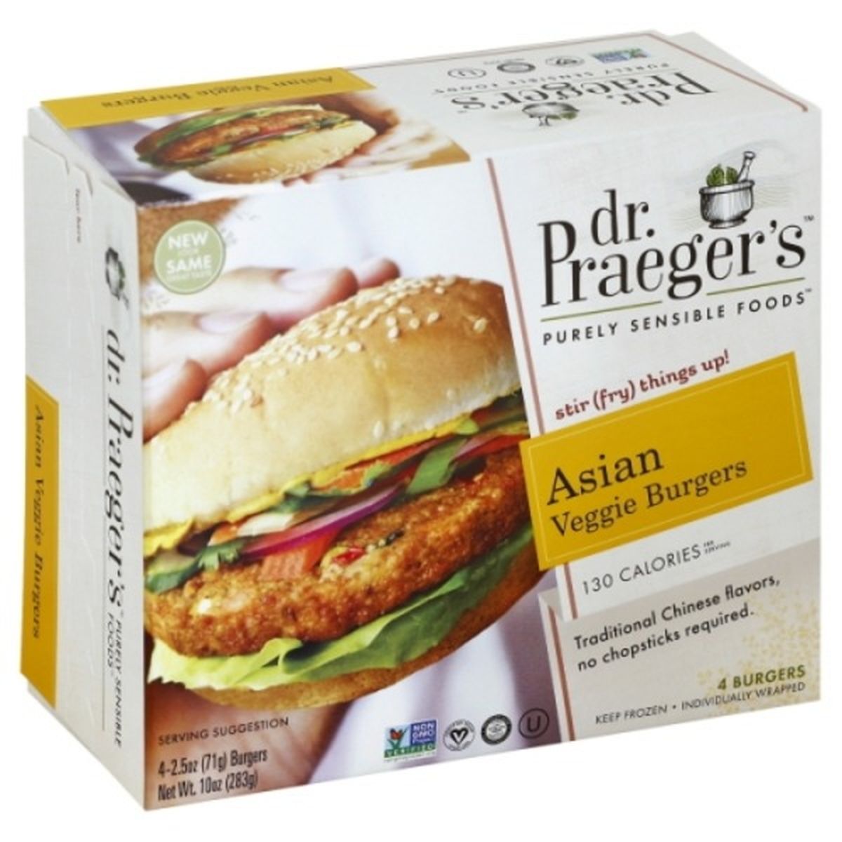 Calories in Dr. Praeger's Veggie Burgers, Asian