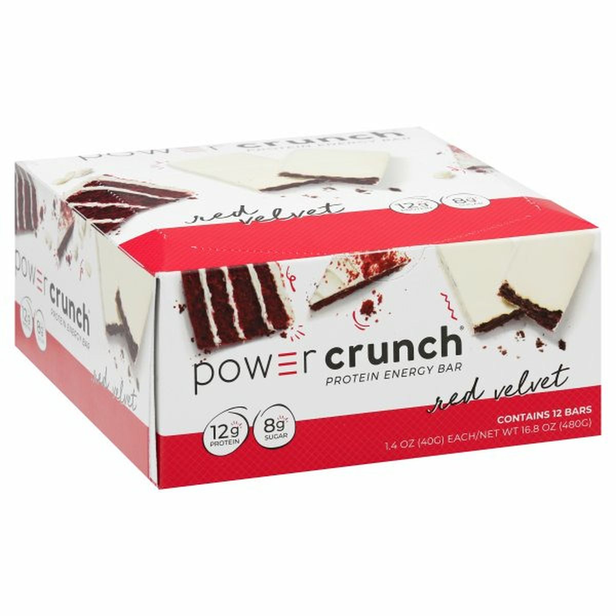 Calories in Power Crunch Protein Energy Bar, Red Velvet