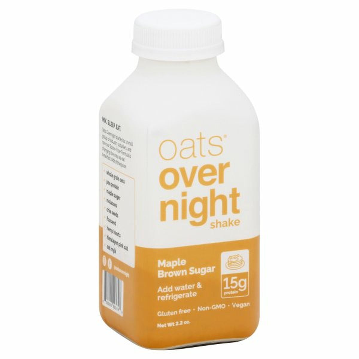 Calories in Oats Overnight Shake, Maple Brown Sugar