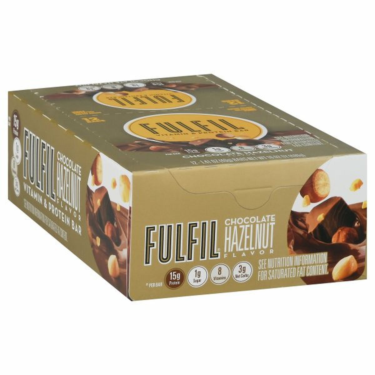 Calories in Fulfil Vitamin & Protein Bar, Chocolate Hazelnut Box
