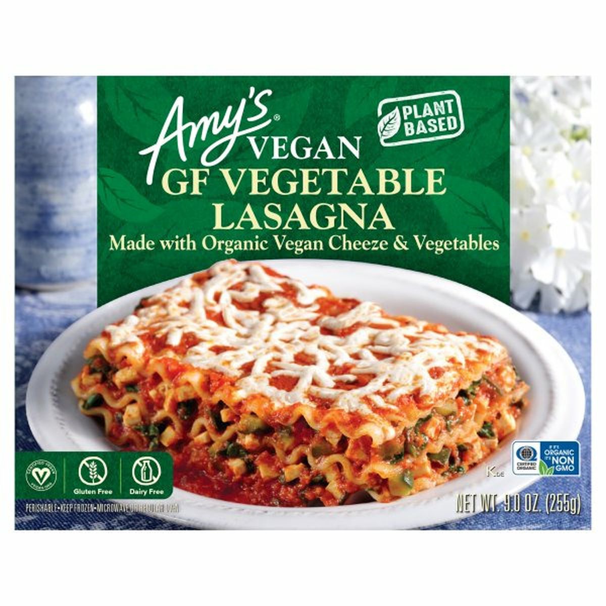 Calories in Amy's Kitchen Vegan Lasagna, GF Vegetable