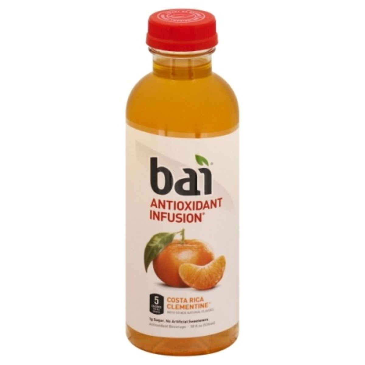 Calories in Bai Antioxidant Infusion, Costa Rica Clementine