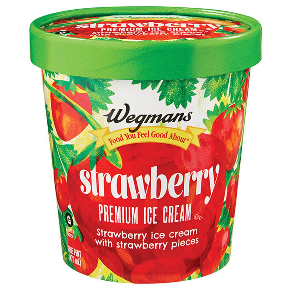 Calories in Wegmans Strawberry Premium Ice Cream