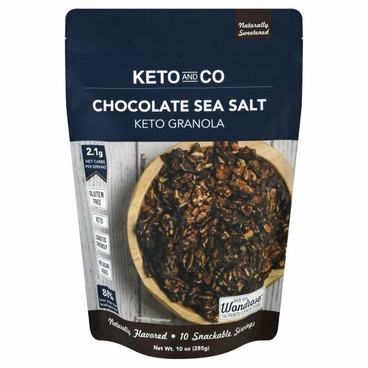 Calories in Keto And Co Keto Granola, Chocolate Sea Salt