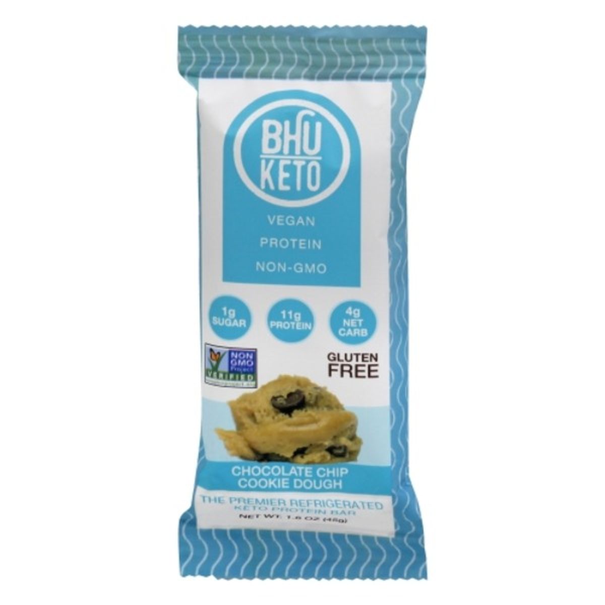 Calories in Bhu Protein Bar, Keto, Chocolate Chip Cookie Dough