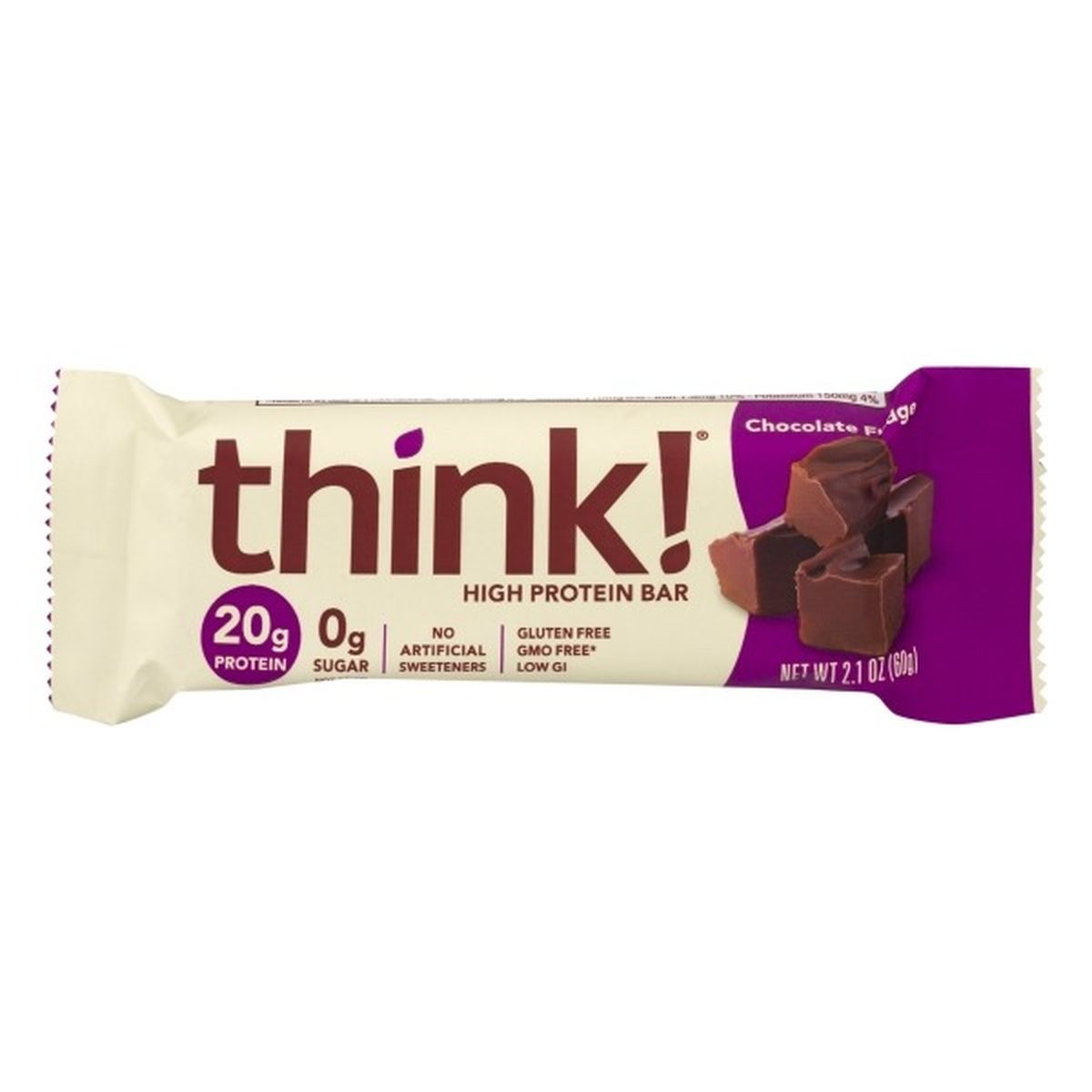 Calories in Think! High Protein Bar, Chocolate Fudge