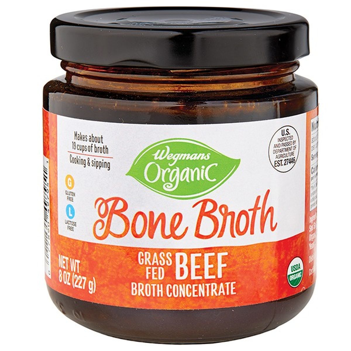 Calories in Wegmans Organic Beef Bone Broth Concentrate