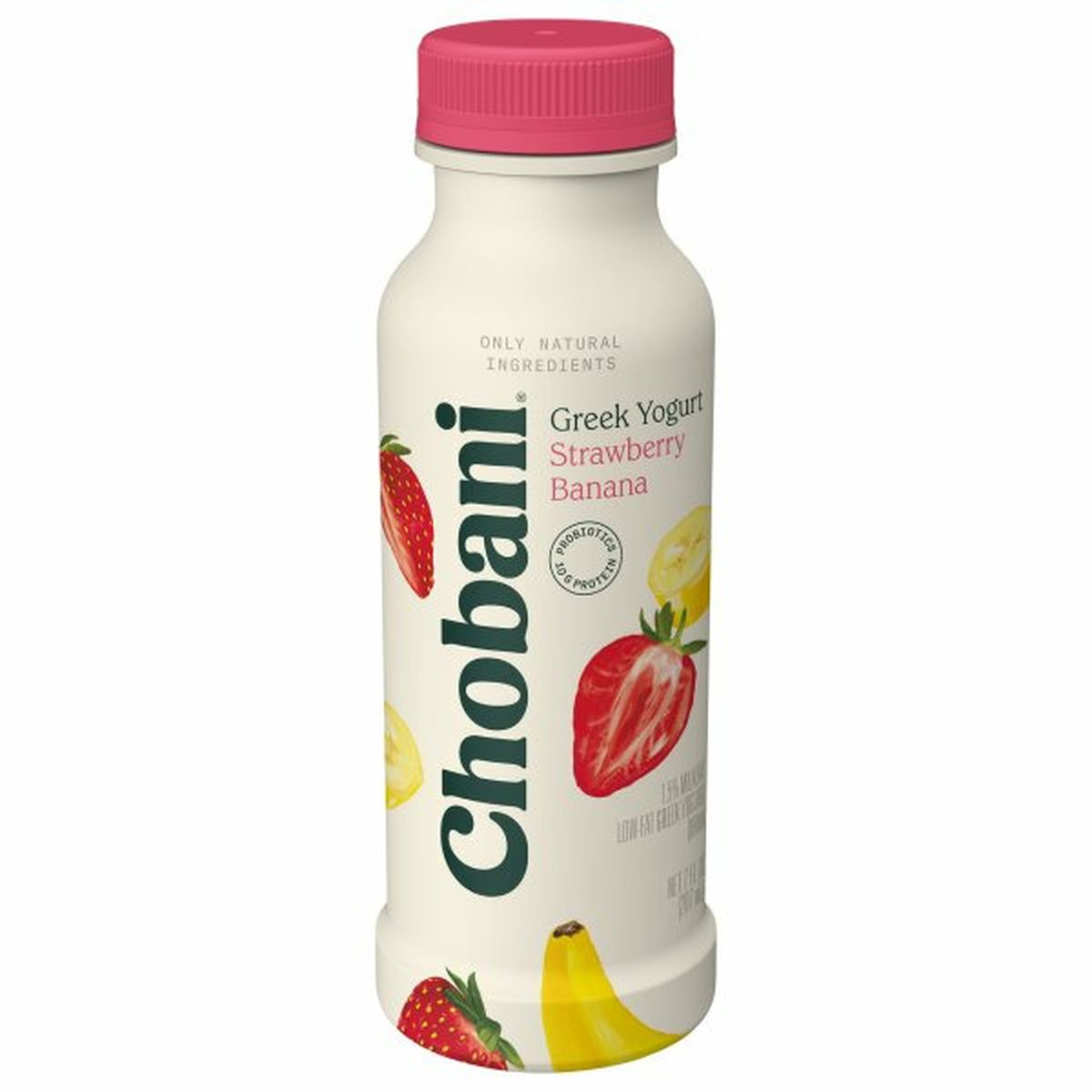 Calories in Chobani Yogurt Drink, Greek, Low-Fat, Strawberry Banana