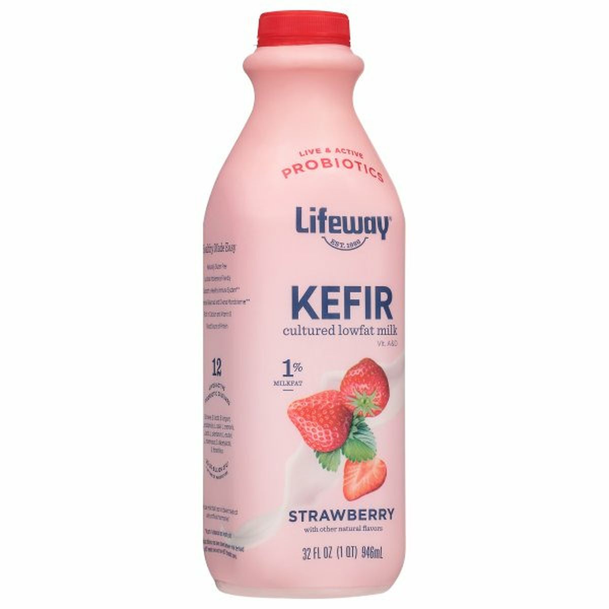 Calories in Lifeway Kefir, Strawberry