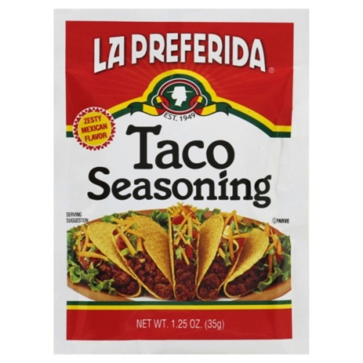 Calories in La Preferida Taco Seasoning