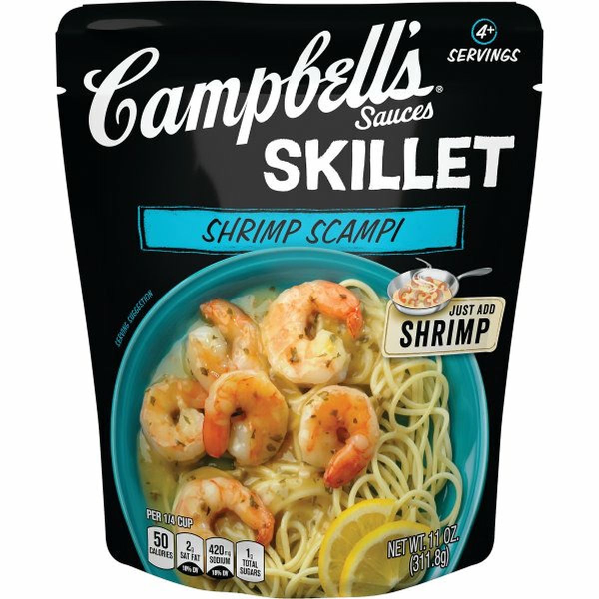Calories in Campbell'ss Skillet Sauces Skillet Sauces Shrimp Scampi Sauce